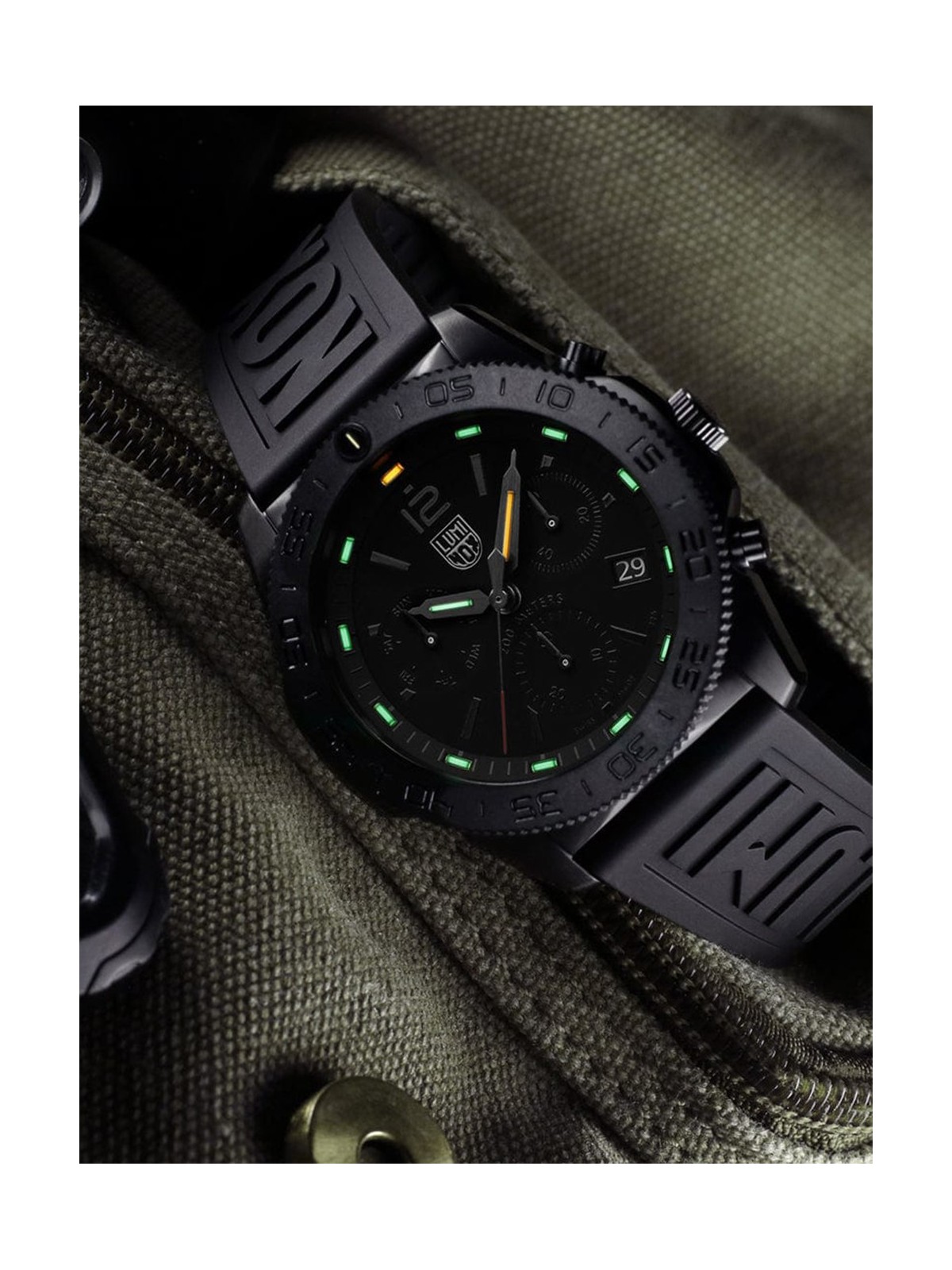 orologio uomo Luminox XS.3141.BO.1 Mens Watch Pacific Diver Chronograph 44mm 20ATM