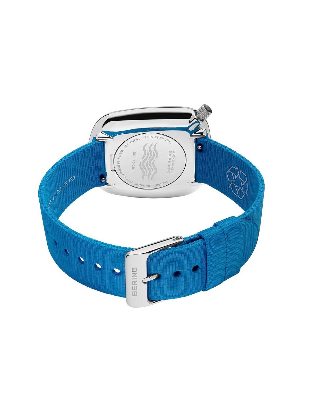orologio uomo Bering 18040-308 Mens Watch Pebble 40mm 3ATM