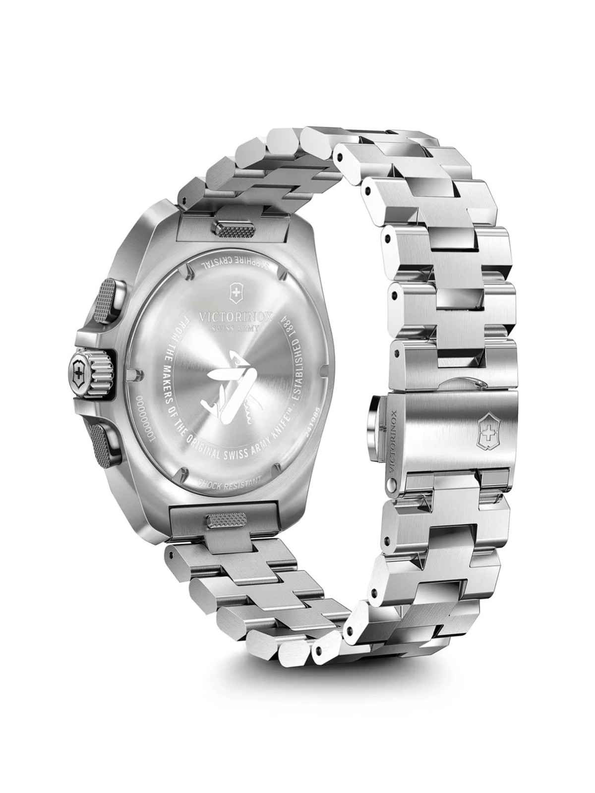 orologio uomo Victorinox 241985 Mens Watch I.N.O.X Chronograph 43mm 20ATM