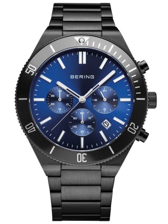 orologio uomo Bering 15043-727 Mens Watch Chronograph 43mm 10ATM