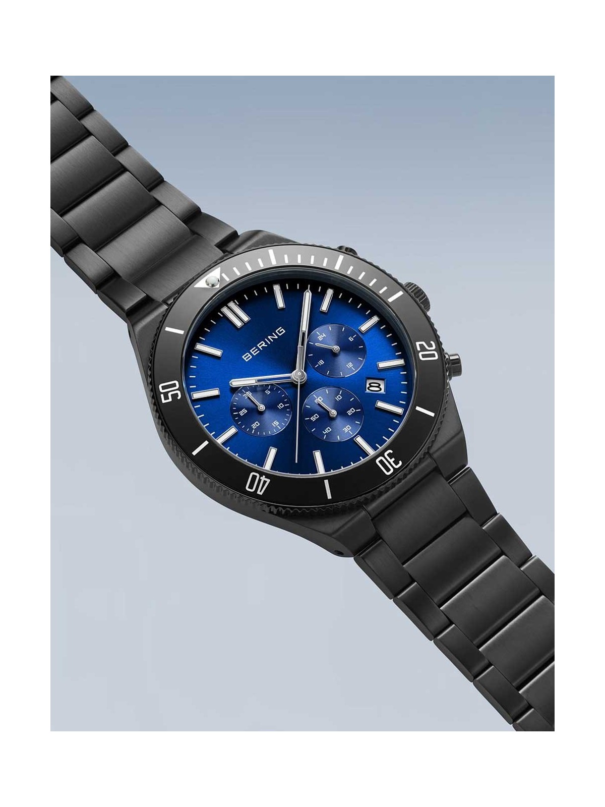 orologio uomo Bering 15043-727 Mens Watch Chronograph 43mm 10ATM