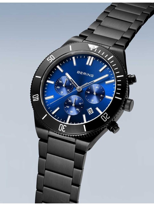 orologio uomo Bering 15043-727 Mens Watch Chronograph 43mm 10ATM