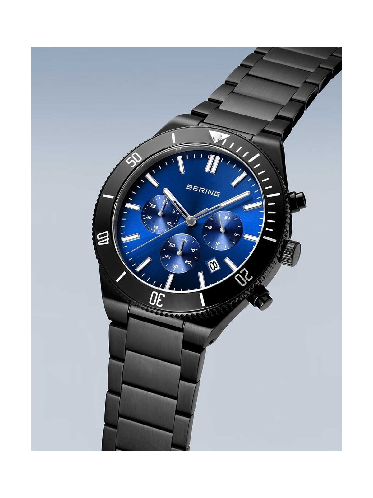 orologio uomo Bering 15043-727 Mens Watch Chronograph 43mm 10ATM