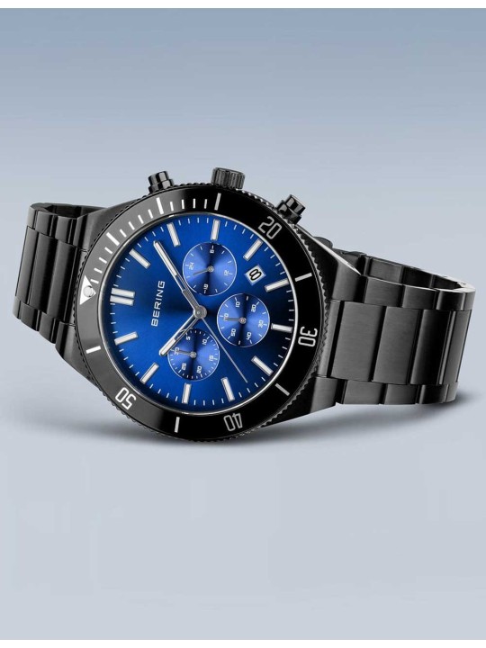 orologio uomo Bering 15043-727 Mens Watch Chronograph 43mm 10ATM
