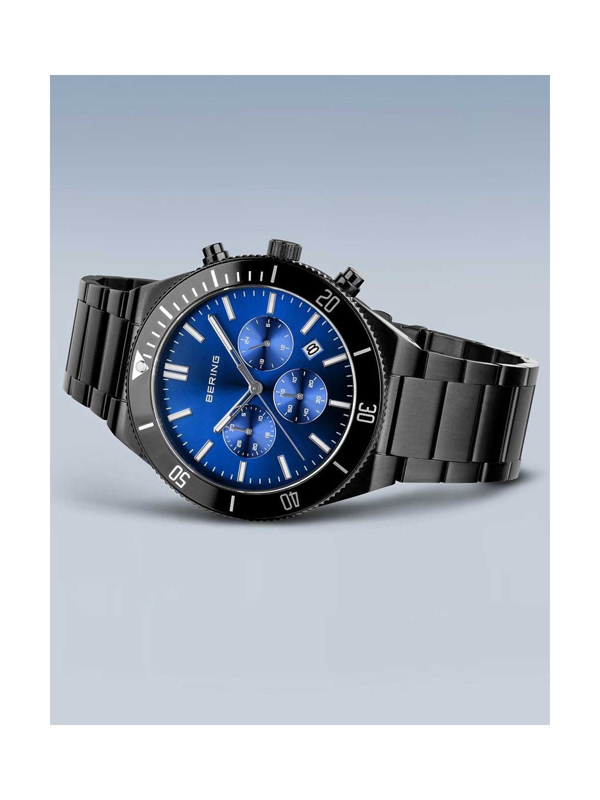 orologio uomo Bering 15043-727 Mens Watch Chronograph 43mm 10ATM