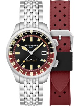 orologio uomo Spinnaker SP-5121-11 Mens Watch Bradner GMT Automatic 42mm 18ATM