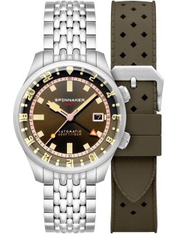 orologio uomo Spinnaker SP-5121-22 Mens Watch Bradner GMT Automatic 42mm 18ATM
