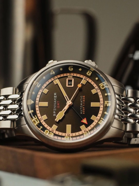 orologio uomo Spinnaker SP-5121-22 Mens Watch Bradner GMT Automatic 42mm 18ATM