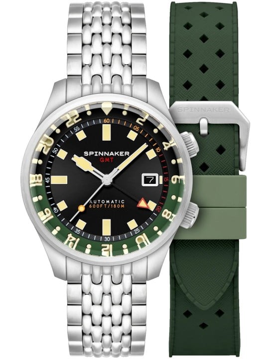 orologio uomo Spinnaker SP-5121-44 Mens Watch Bradner GMT Automatic 42mm 18ATM