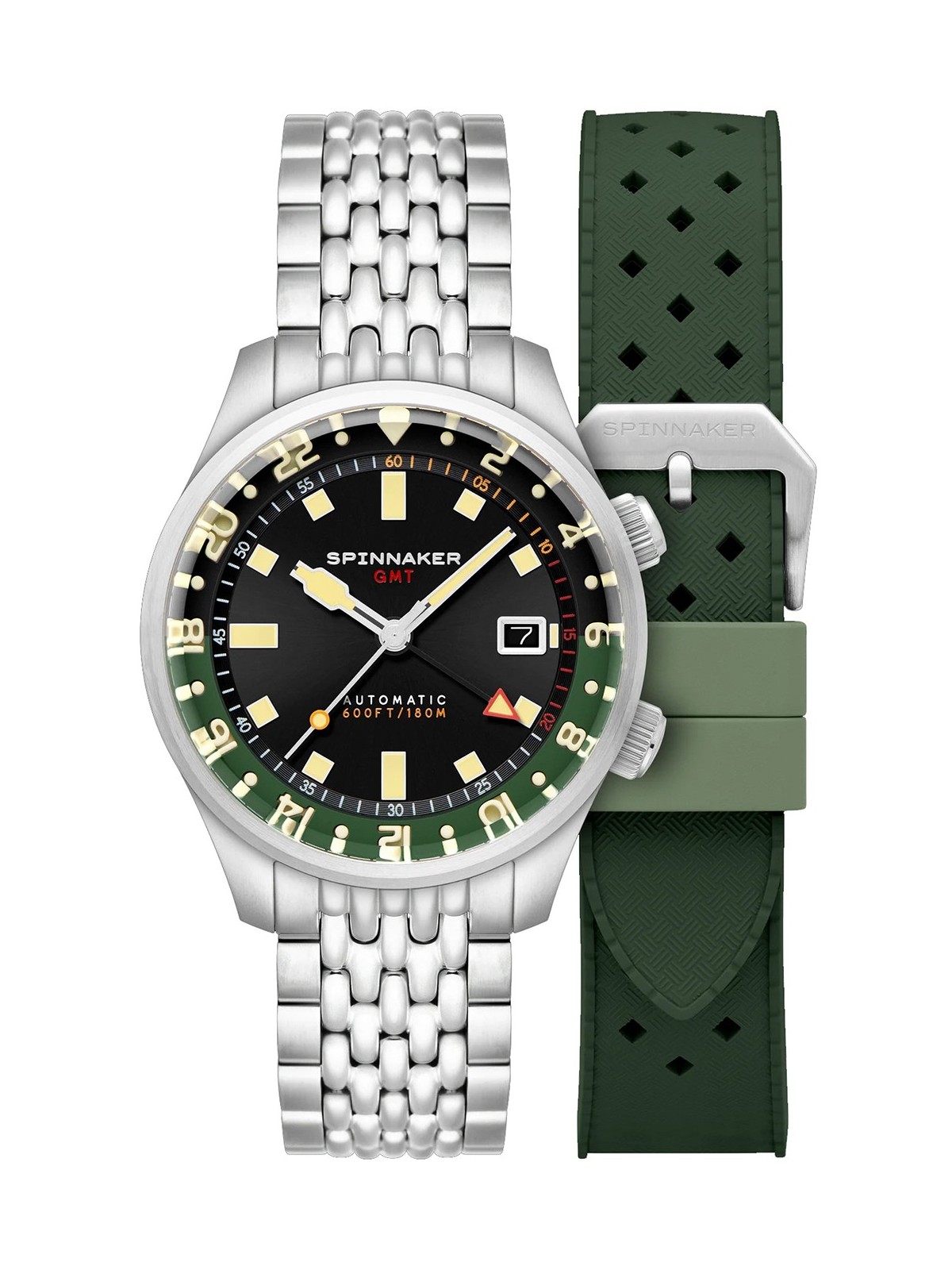 orologio uomo Spinnaker SP-5121-44 Mens Watch Bradner GMT Automatic 42mm 18ATM