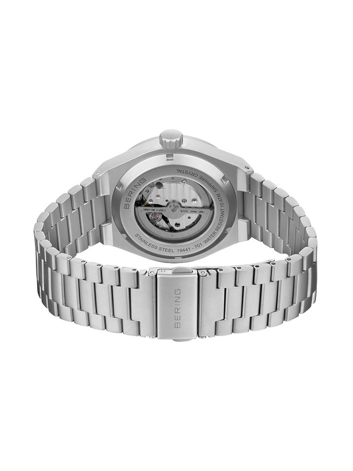 orologio uomo Bering 19441-701 Mens Watch Automatic 41mm 10ATM
