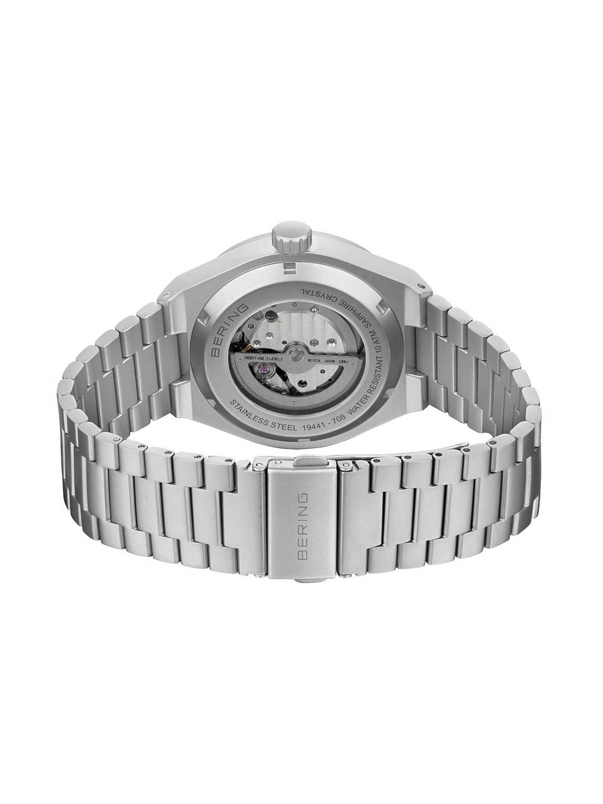 orologio uomo Bering 19441-708 Mens Watch Automatic 41mm 10ATM
