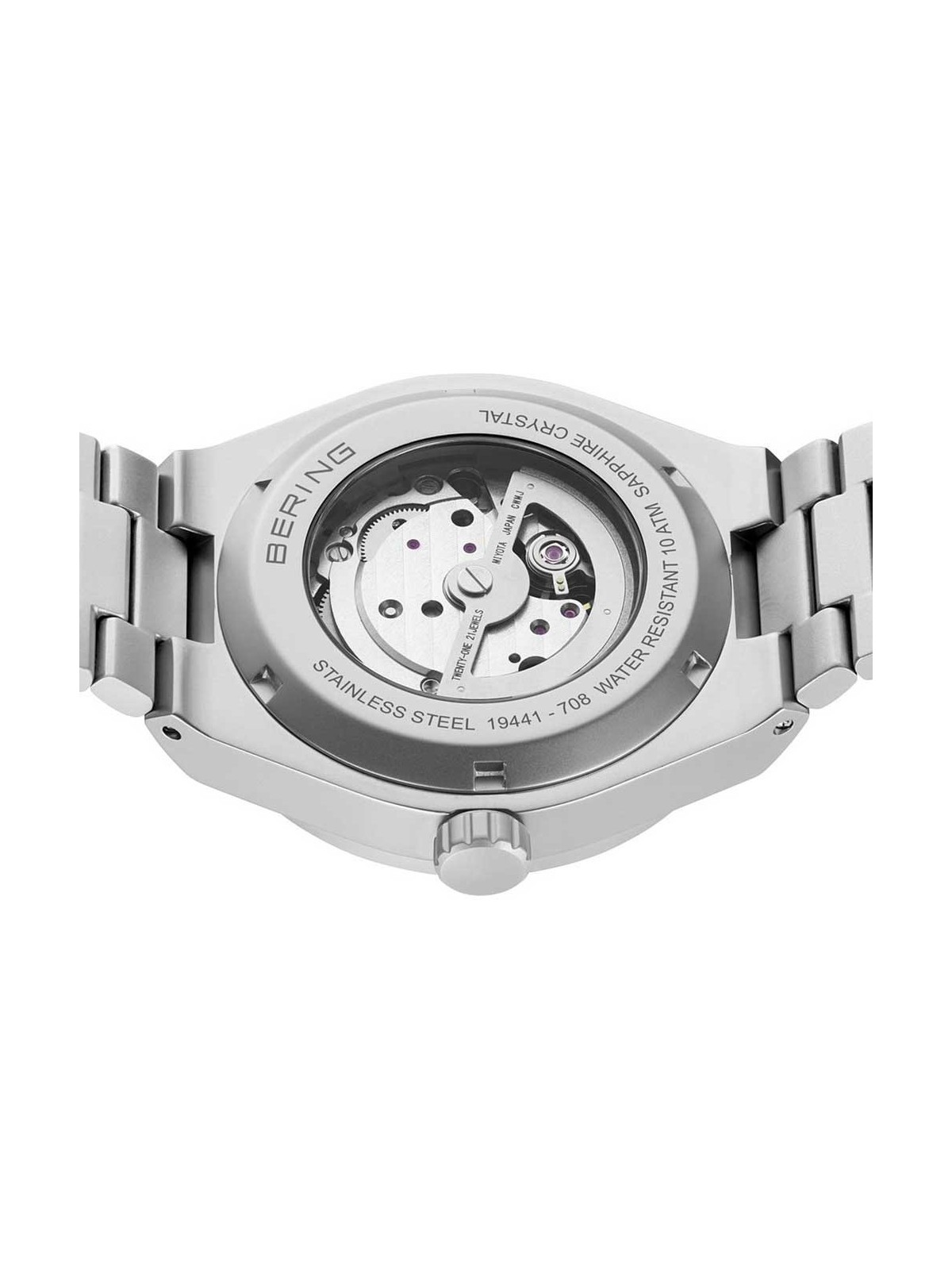 orologio uomo Bering 19441-708 Mens Watch Automatic 41mm 10ATM