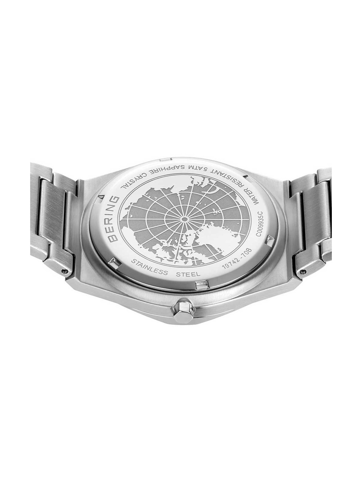 orologio uomo Bering 19742-708 Mens Watch Classic 42mm 10ATM