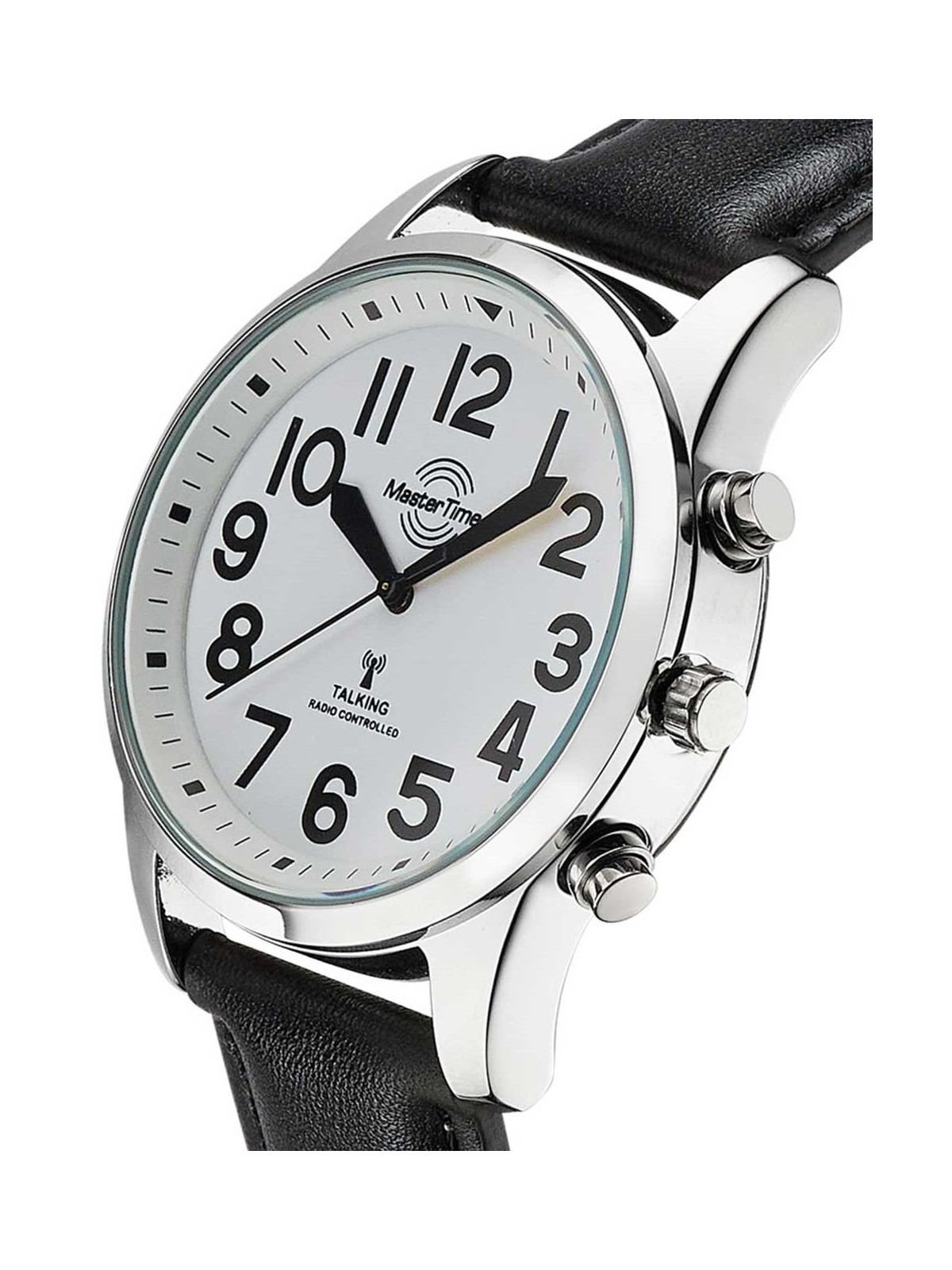 orologio uomo Master Time MTGA-10690-60L Talking Mens Watch radio quartz 43mm