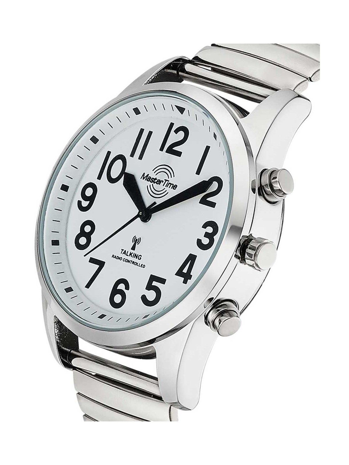 orologio uomo Master Time MTGA-10691-61M Talking Mens Watch radio quartz 43mm