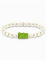 bracciale donna Thomas Sabo A2154-017-6-L15 Goldbears Pearl Bracelet green 15 cm