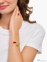 bracciale donna Thomas Sabo A2151-430-10-L19V Gold-plated Goldbears bracelet w. pearl and stone