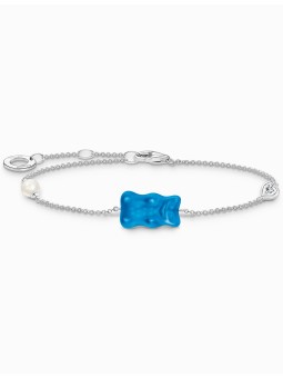 bracciale donna Thomas Sabo A2151-052-1-L19V Silver Goldbears bracelet w. pearl and stone