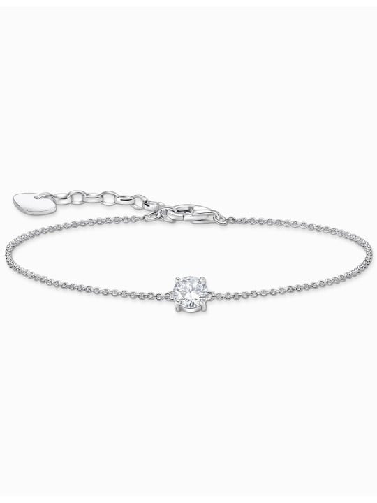 bracciale donna Thomas Sabo A2156-051-14-L19V Silver bracelet w. white zirconia