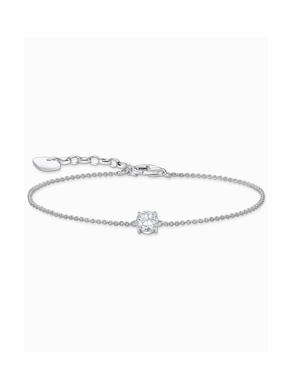 bracciale donna Thomas Sabo A2156-051-14-L19V Silver bracelet w. white zirconia