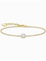 bracciale donna Thomas Sabo A2156-414-14-L19V Gold-plated bracelet w. white zirconia