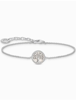 bracciale donna Thomas Sabo A2160-007-21-L19V Silver bracelet w. tree of love pendant