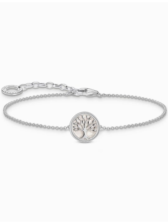 bracciale donna Thomas Sabo A2160-007-21-L19V Silver bracelet w. tree of love pendant