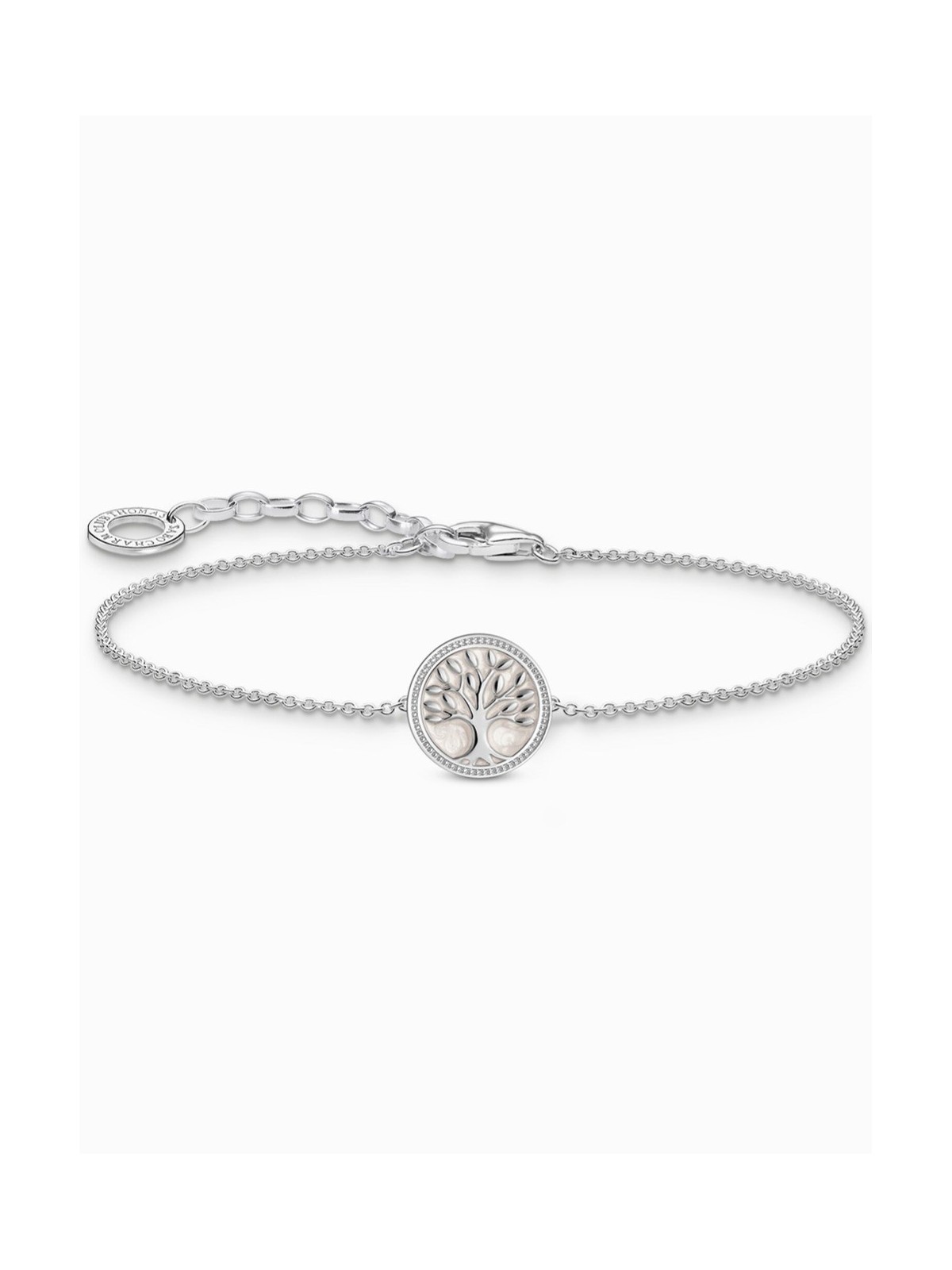 bracciale donna Thomas Sabo A2160-007-21-L19V Silver bracelet w. tree of love pendant