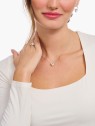 collana donna Thomas Sabo KE2211-051-14-L45V Silver necklace w. white heart pendant