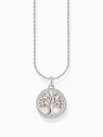 collana donna Thomas Sabo KE2220-007-21-L45V Silver necklace w. Tree of Love pendant u. weißer Emaille
