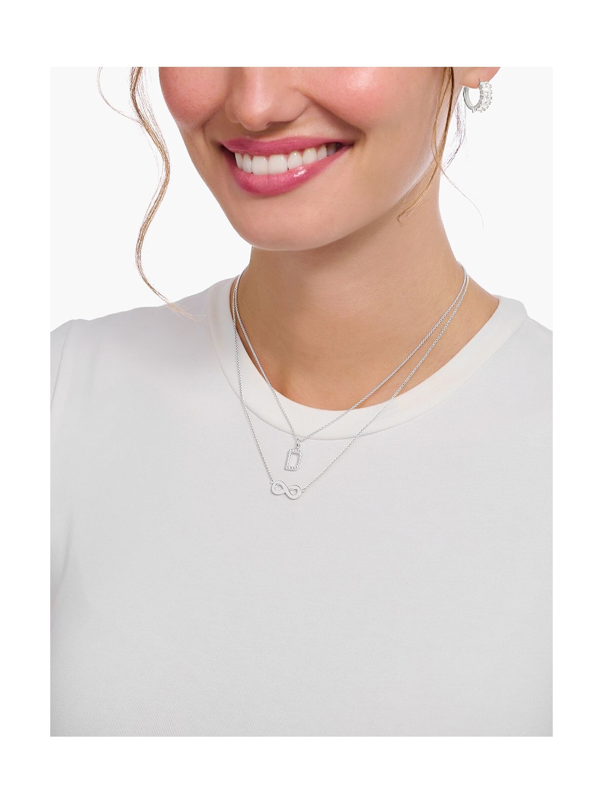 collana donna Thomas Sabo KE2221-001-21-L45V Silver necklace w. infinity pendant