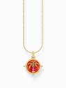 collana donna Thomas Sabo KE2204-471-7-L45V Gold-plated necklace w. palm pendant