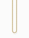 collana donna Thomas Sabo KE2227-413-39-L50V Gold-plated chain in Venetian design 1 mm