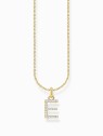 collana donna Thomas Sabo KE2244-414-14-L45V Gold-plated necklace letter E