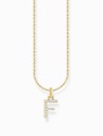 collana donna Thomas Sabo KE2245-414-14-L45V Gold-plated necklace letter F