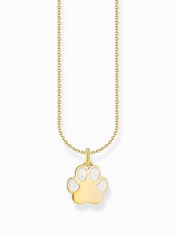 collana donna Thomas Sabo KE2266-427-14-L45V Gold-plated chain w. paw pendant