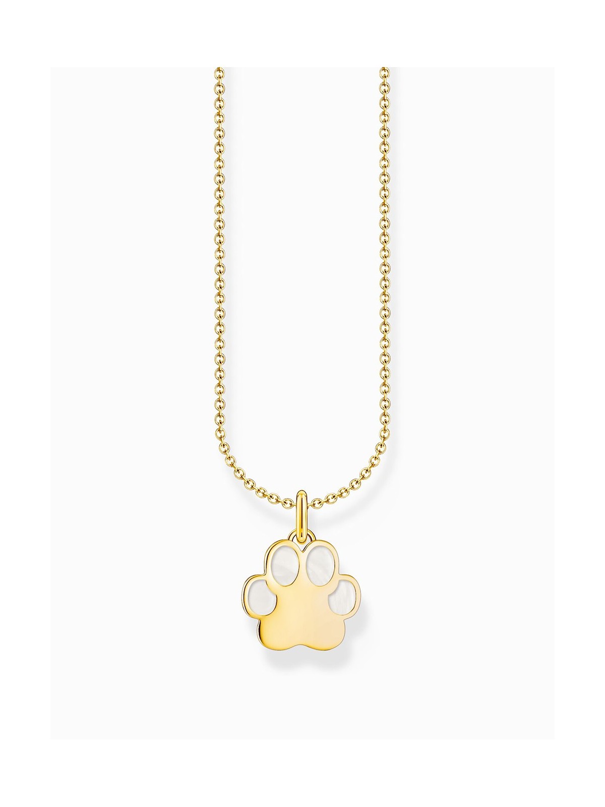 collana donna Thomas Sabo KE2266-427-14-L45V Gold-plated chain w. paw pendant