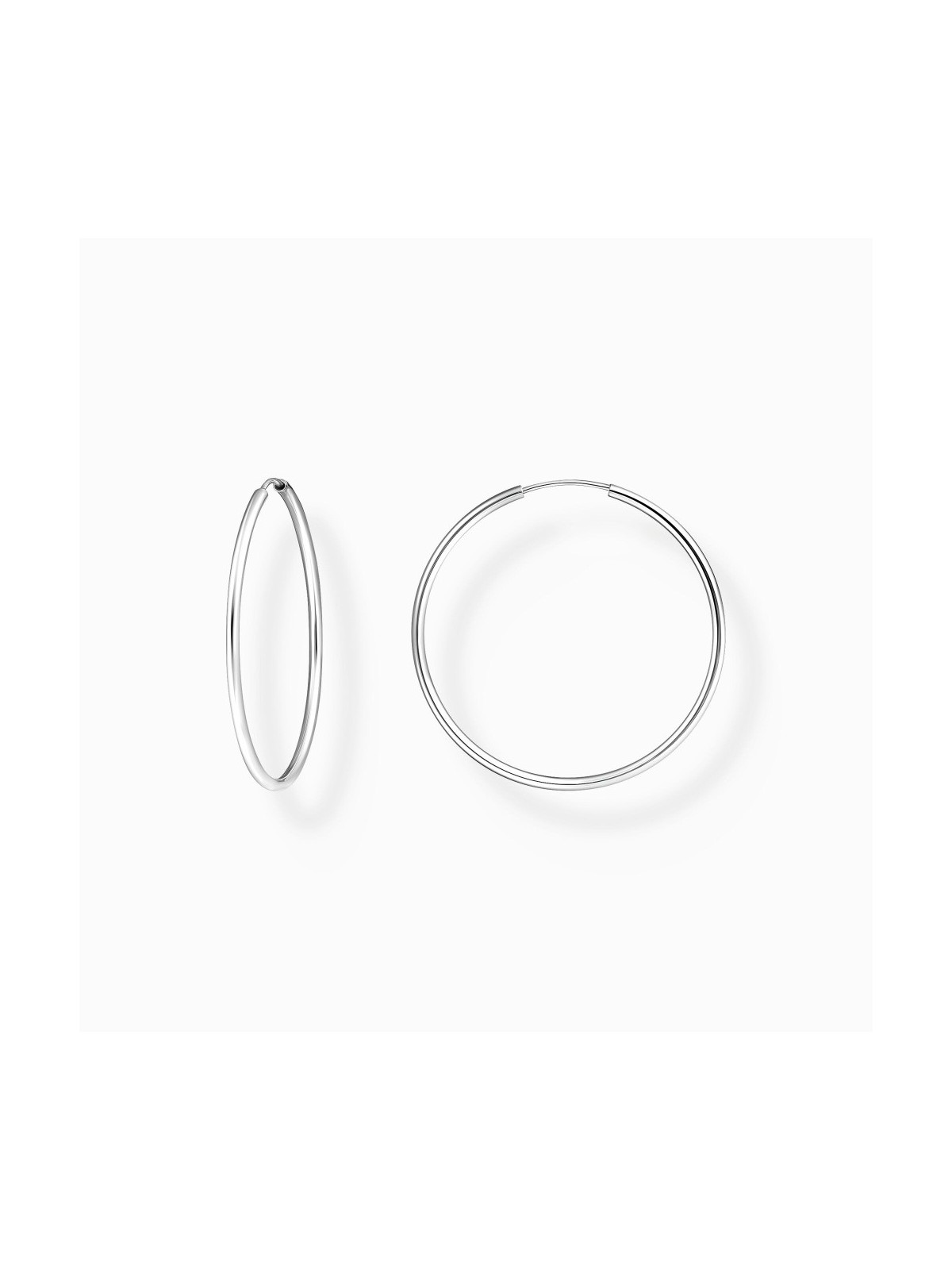 orecchini donna Thomas Sabo CR728-001-21 Silver hoop earrings 40 mm