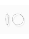 orecchini donna Thomas Sabo CR728-001-21 Silver hoop earrings 40 mm