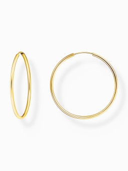orecchini donna Thomas Sabo CR728-413-39 Gold-plated hoop earrings 40 mm