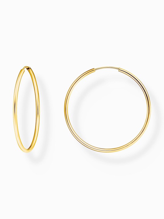 orecchini donna Thomas Sabo CR728-413-39 Gold-plated hoop earrings 40 mm
