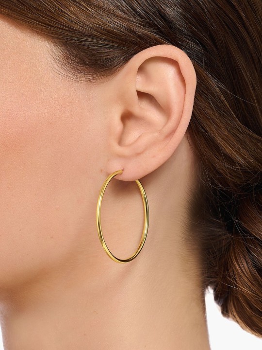orecchini donna Thomas Sabo CR728-413-39 Gold-plated hoop earrings 40 mm
