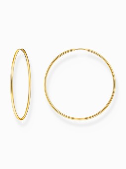 orecchini donna Thomas Sabo CR729-413-39 Gold-plated hoop earrings 60 mm