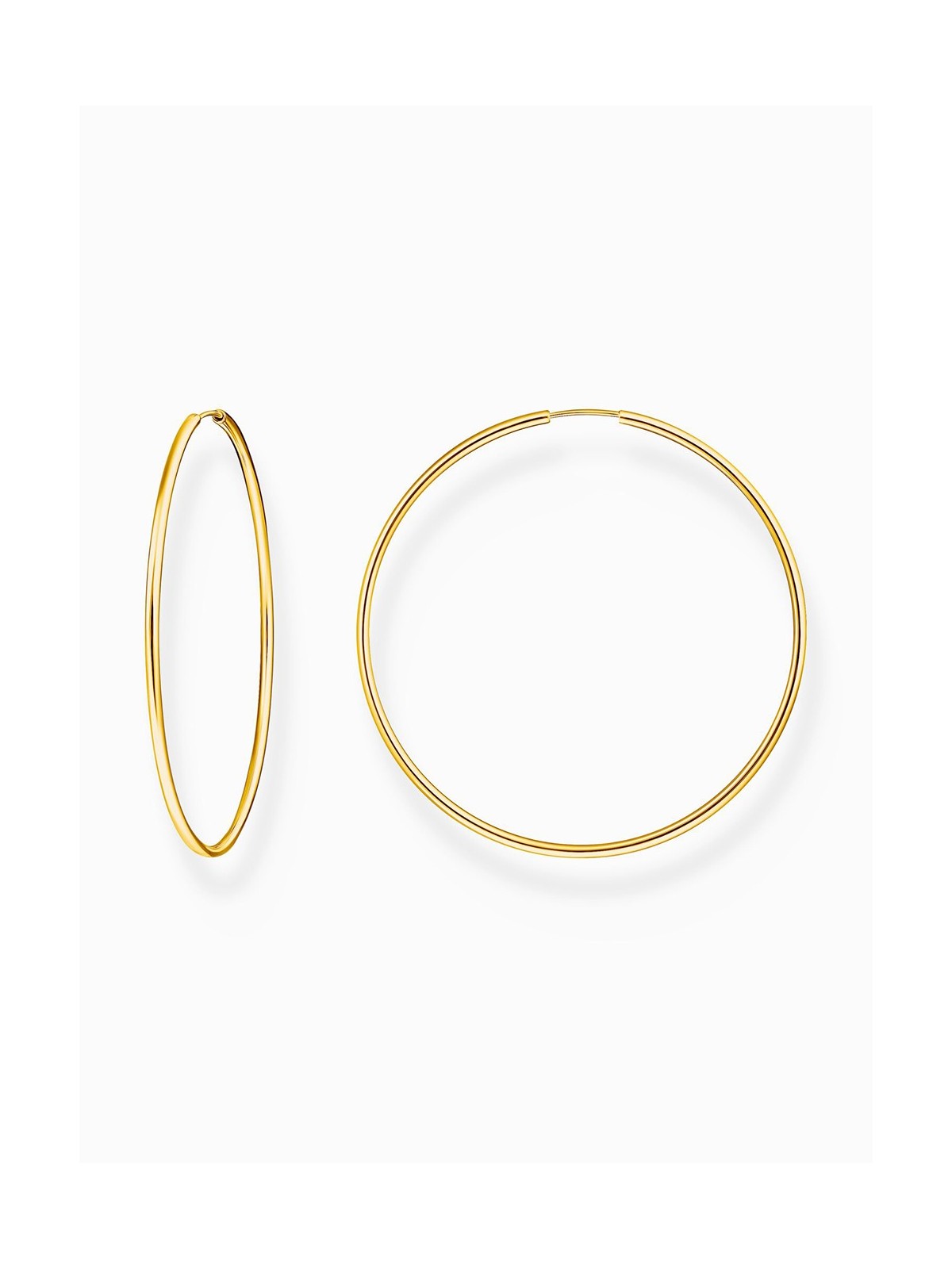 orecchini donna Thomas Sabo CR729-413-39 Gold-plated hoop earrings 60 mm