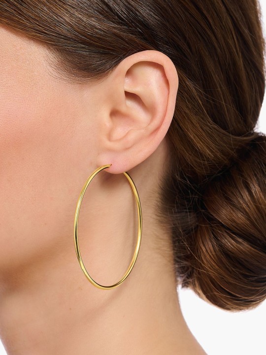 orecchini donna Thomas Sabo CR729-413-39 Gold-plated hoop earrings 60 mm