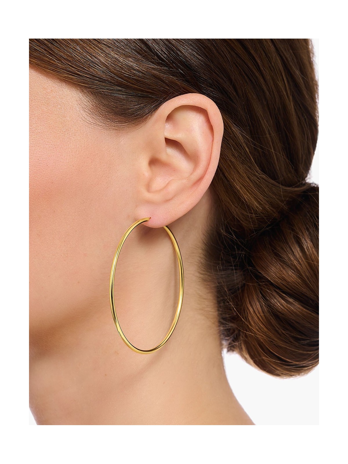 orecchini donna Thomas Sabo CR729-413-39 Gold-plated hoop earrings 60 mm