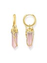 orecchini donna Thomas Sabo CR722-414-9 Gold Hoop Earrings w. pink crystal pendant & symbols