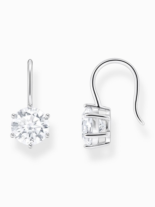 orecchini donna Thomas Sabo H2287-051-14 Silver dangle earrings w. white cubic zirconia