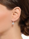 orecchini donna Thomas Sabo H2287-051-14 Silver dangle earrings w. white cubic zirconia